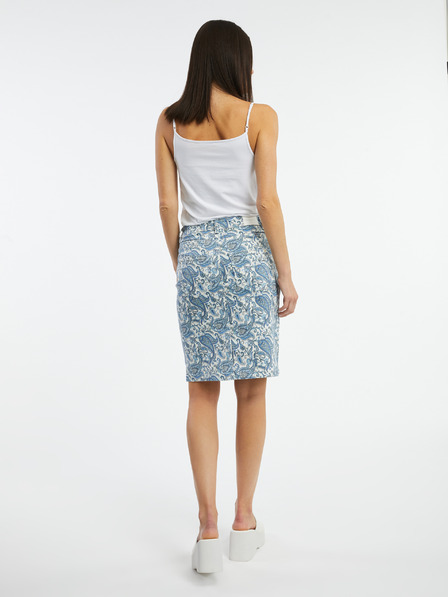 Orsay Blaue gemusterter Damen-Denimrock ORSAY