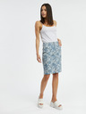 Orsay Blaue gemusterter Damen-Denimrock ORSAY