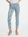 Orsay Blaue gemusterte Damen Slim Fit Jeans ORSAY