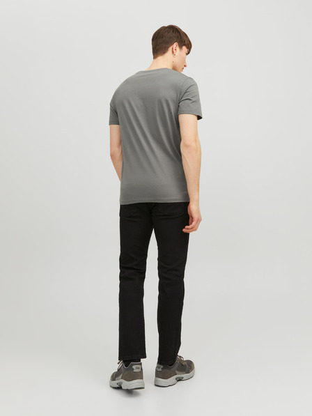 Jack & Jones Graues Herren Basic T-Shirt Jack & Jones Organic