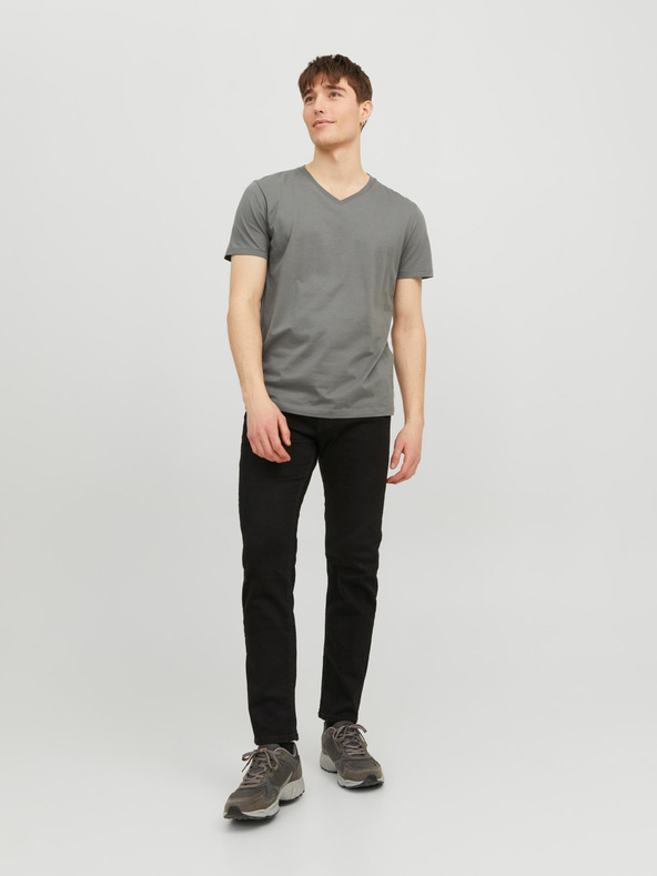 Jack & Jones Graues Herren Basic T-Shirt Jack & Jones Organic