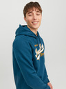 Jack & Jones Blauer Jack & Jones Logo-Kapuzenpullover für Herren