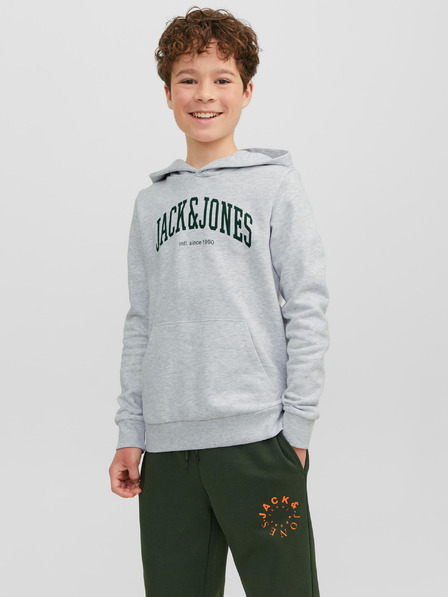 Jack & Jones Hellgrauer Jack & Jones Josh-Kapuzenpullover für Jungen