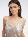 Orsay Beigefarbenes Damen-Pailletten-Top ORSAY