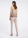 Orsay Beigefarbenes Damen-Pailletten-Top ORSAY
