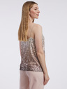 Orsay Beigefarbenes Damen-Pailletten-Top ORSAY
