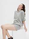Pieces Graues gestreiftes Damen Basic-T-Shirt Pieces Chilli