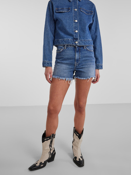 Pieces Blaue Damen-Jeansshorts Pieces Tulla