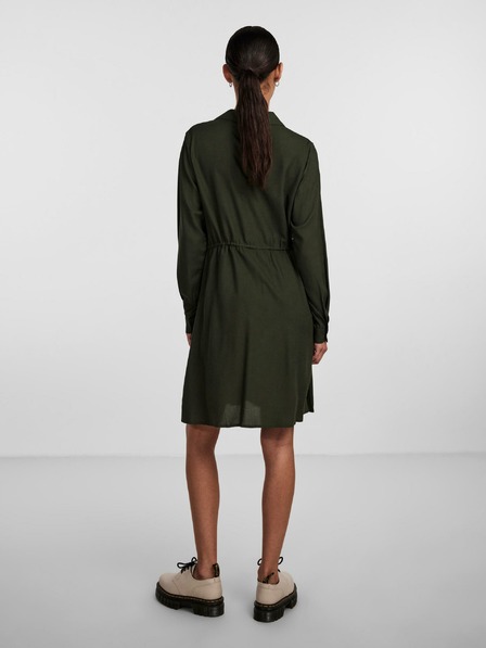 Pieces Dunkelgrünes Shirtkleid für Frauen Pieces Nova