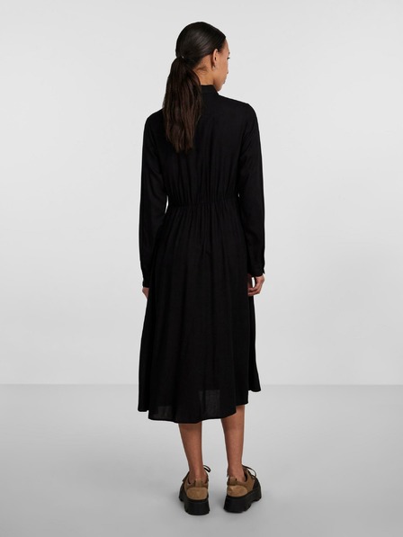 Pieces Schwarzes Damen-Shirt Midikleid Pieces Nova