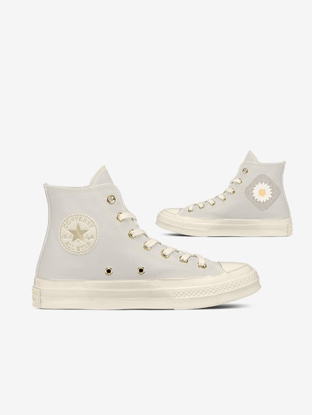 Converse Hellgraue Converse Chuck 70 Damen-Sneakers für den Knöchel