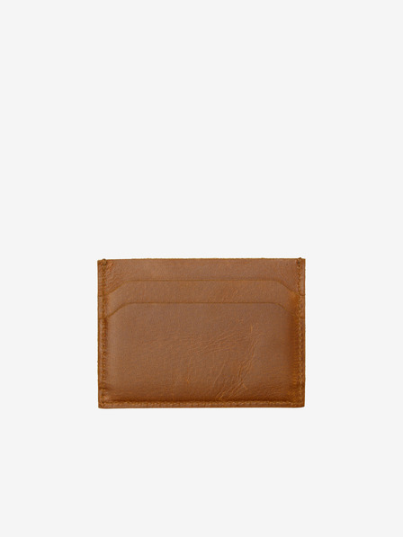 Jack & Jones Braunes Herren-Kreditkartenetui aus Leder Jack & Jones Side