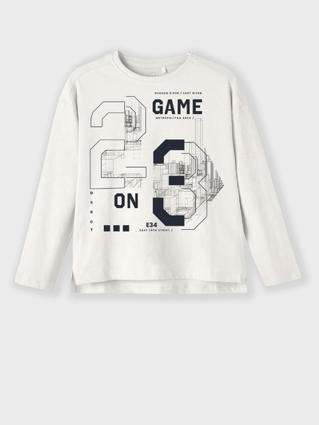 name it Weißes Jungen-T-Shirt mit langen Ärmeln namens it Vob