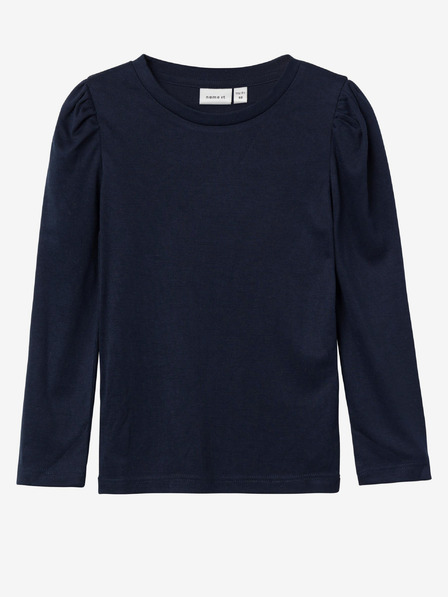 name it Dunkelblaues langärmeliges Mädchen-T-Shirt Namensgebung Lilde