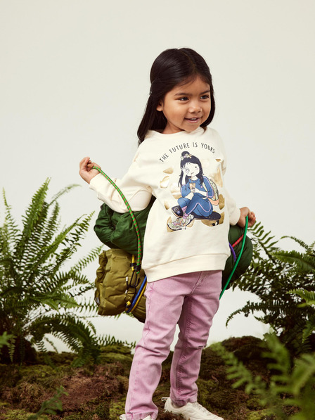 name it Cremefarbenes Mädchen-Sweatshirt, Name: Kirsten