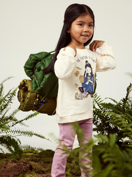 name it Cremefarbenes Mädchen-Sweatshirt, Name: Kirsten