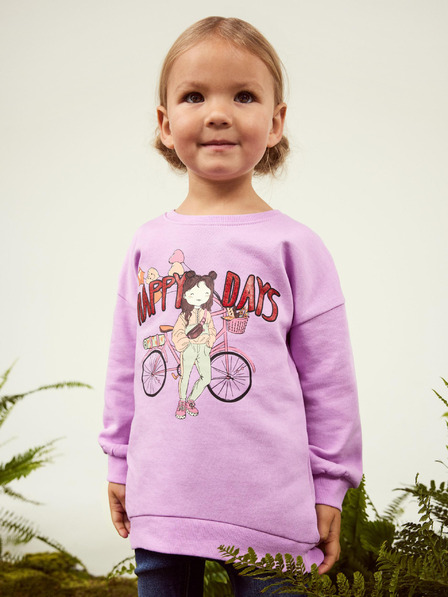 name it Hellviolettes Sweatshirt für Mädchen, Name Kirsten