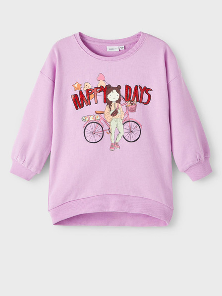 name it Hellviolettes Sweatshirt für Mädchen, Name Kirsten