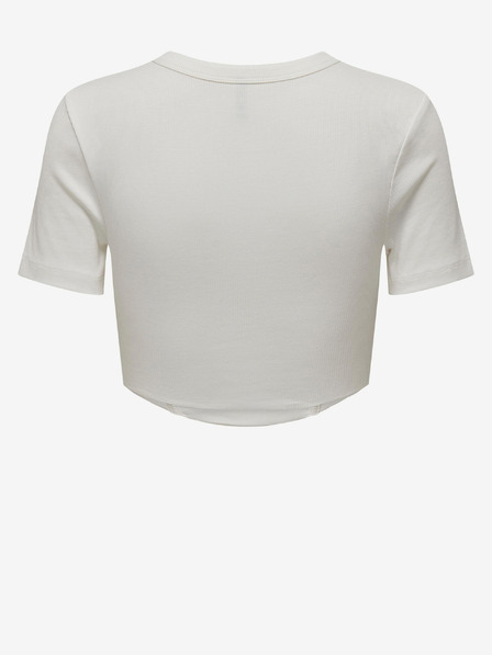 ONLY Weißes Damen-Crop-Top ONLY Lola