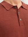 Jack & Jones Brick Herren Langarm-Strickpolohemd Jack & Jones Blaigor