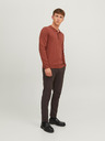 Jack & Jones Brick Herren Langarm-Strickpolohemd Jack & Jones Blaigor