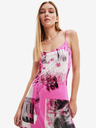 Desigual Desigual Cretona Rosa Gemustertes Maxikleid für Damen