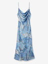 Desigual Blaues gemustertes Maxikleid für Damen Desigual Mississippi