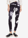 Desigual Weiße und schwarze gemusterte Damen-Leggings Desigual Agnes