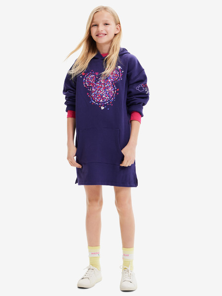 Desigual Lila Desigual Emmline Disney Mädchen Kapuzenkleid