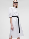 Karl Lagerfeld Weißes Damen-Hemdkleid KARL LAGERFELD