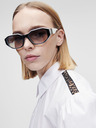 Karl Lagerfeld Weißes Damen-Hemdkleid KARL LAGERFELD
