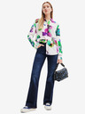 Desigual Grün-weiß gemustertes Damenhemd Desigual Trieste