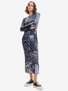 Desigual Desigual News Pito Dunkelblau Gemustertes Maxikleid für Damen