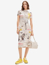 Desigual Beigefarbenes gemustertes Damen-Midikleid Desigual News