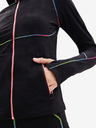 Desigual Schwarzes Desigual Blaki Sweatshirt mit Reißverschluss für Damen