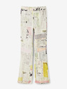 Desigual Weiße gemusterte Damenhose Desigual Nicole