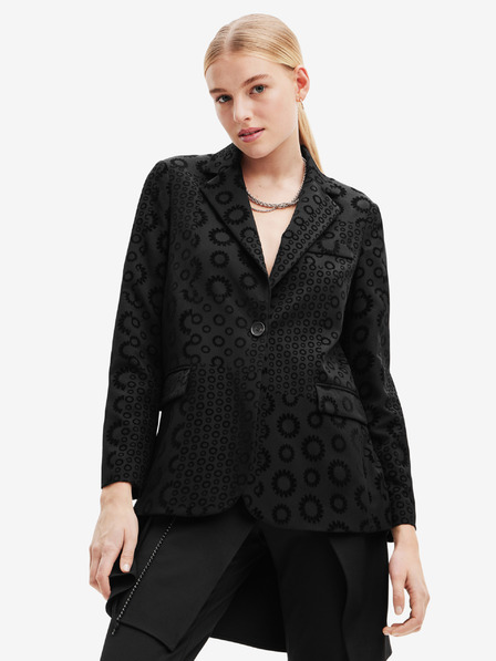 Desigual Schwarzer gemusterter Damenblazer Desigual Sici