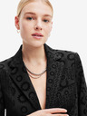 Desigual Schwarzer gemusterter Damenblazer Desigual Sici