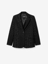 Desigual Schwarzer gemusterter Damenblazer Desigual Sici
