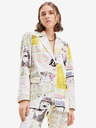 Desigual Weißer gemusterter Damenblazer von Desigual Lia