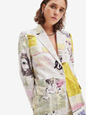 Desigual Weißer gemusterter Damenblazer von Desigual Lia