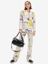 Desigual Weißer gemusterter Damenblazer von Desigual Lia