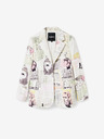 Desigual Weißer gemusterter Damenblazer von Desigual Lia