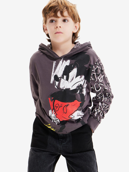 Desigual Grauer Jungen-Kapuzenpullover Desigual Austin Mickey