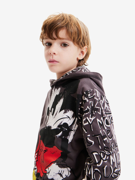 Desigual Grauer Jungen-Kapuzenpullover Desigual Austin Mickey