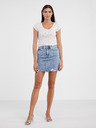 Tom Tailor Denim Weißes Damenhemd mit Blumenmuster Tom Tailor Denim