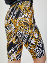 Versace Jeans Couture Versace Jeans Couture gelbe und schwarze gemusterte kurze Leggings für Damen