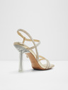 Aldo Damen Sandaletten mit hohem Absatz in gold ALDO Adrocan Mix Mat