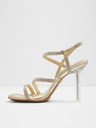 Aldo Damen Sandaletten mit hohem Absatz in gold ALDO Adrocan Mix Mat