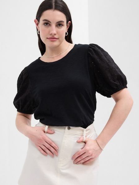 GAP T-Shirt mit Spitzenärmeln GAP
